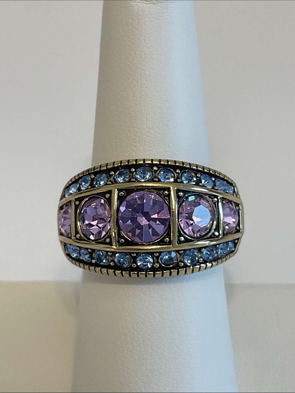 Heidi Daus Vintage “Everyday Elegance” Art Deco Dome Ring